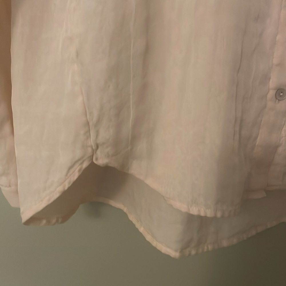 Eileen Fisher size PS/PP very light peach colored blouse - Picture 6 of 13